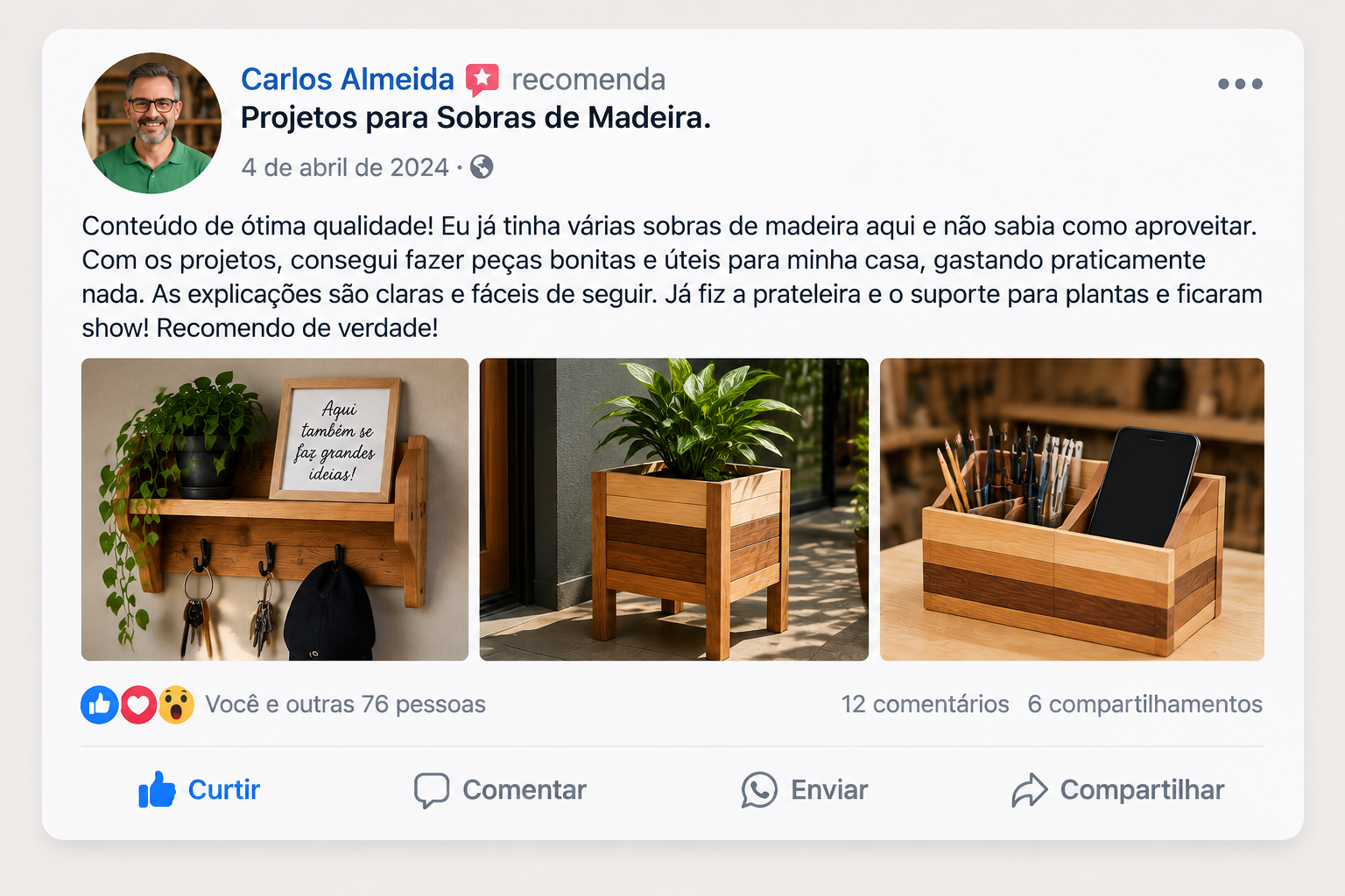 Depoimento de cliente